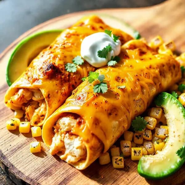 Rökig fiskenchiladas med grillad majs - enkelt recept från MatVeckan
