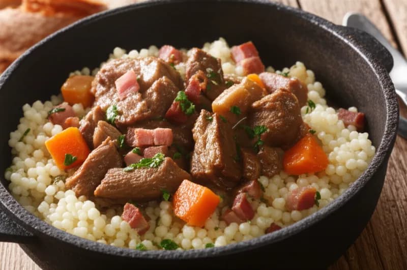 Bayersk lammgryta med couscous - enkelt recept från MatVeckan