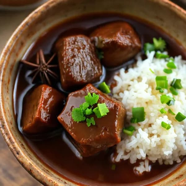 Vietnamesisk fläskkarrégryta med stjärnanis - enkelt recept från MatVeckan
