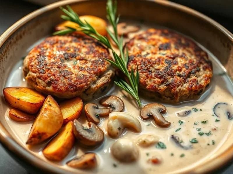 Husets Biffar med Krämig Svampsås och Rosmarinspotatis - enkelt recept från MatVeckan