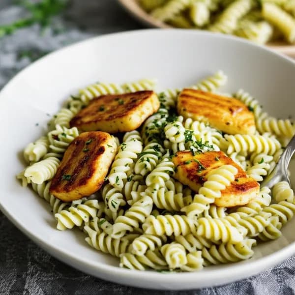 Grillostpasta med franska örter - enkelt recept från MatVeckan