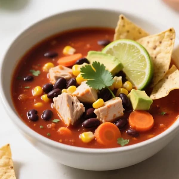 Chipotle-doftande kycklingsoppa med lime - enkelt recept från MatVeckan
