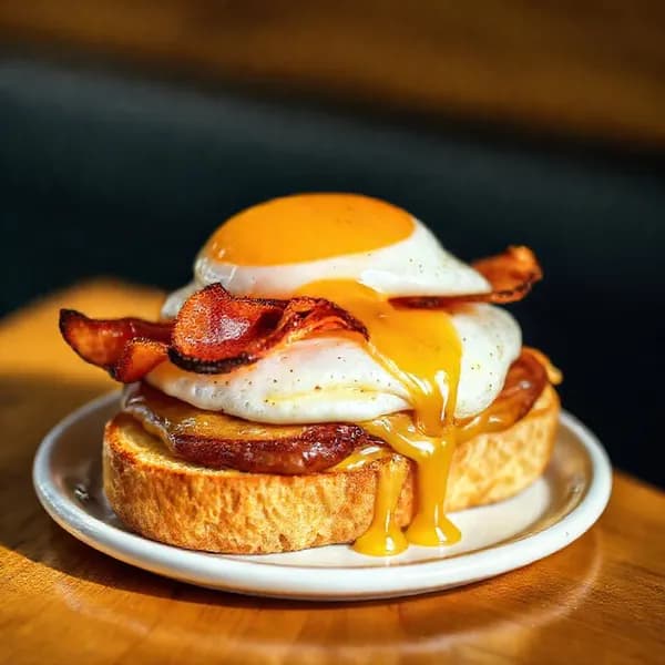 Croque Madame med Tryffelmajonnäs - enkelt recept från MatVeckan