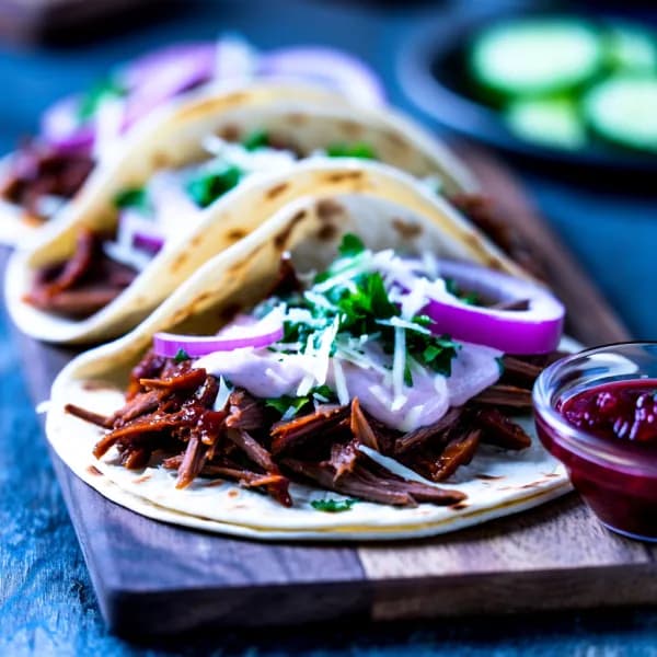 Svensk tacos med pulled älg och lingon - enkelt recept från MatVeckan