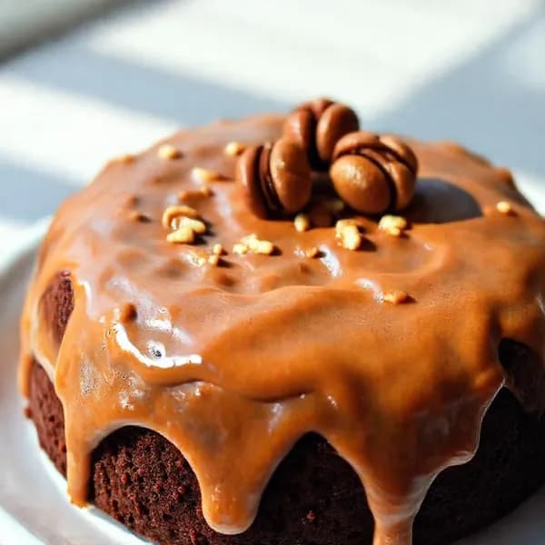 Tysk chokladkaka med valnötter och kaffe - enkelt recept från MatVeckan