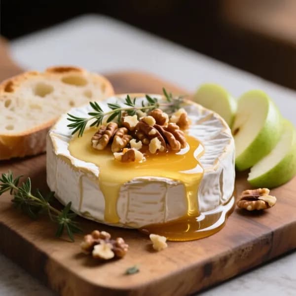 Varm brieost med honung och valnötter - enkelt recept från MatVeckan