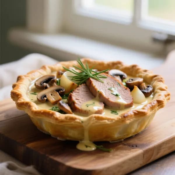 Snabblagad fläskfilépaj med dragonbea - enkelt recept från MatVeckan