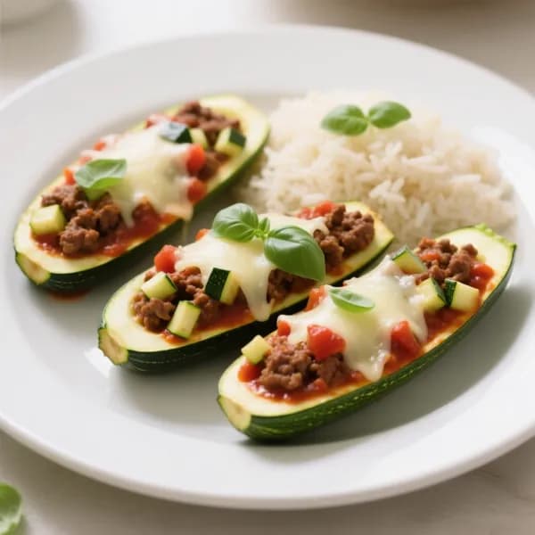 Italiensk färsfylld zucchini med parmesan - enkelt recept från MatVeckan