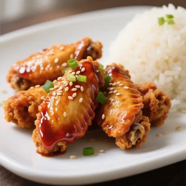Koreansk krispig kyckling i airfryer - enkelt recept från MatVeckan