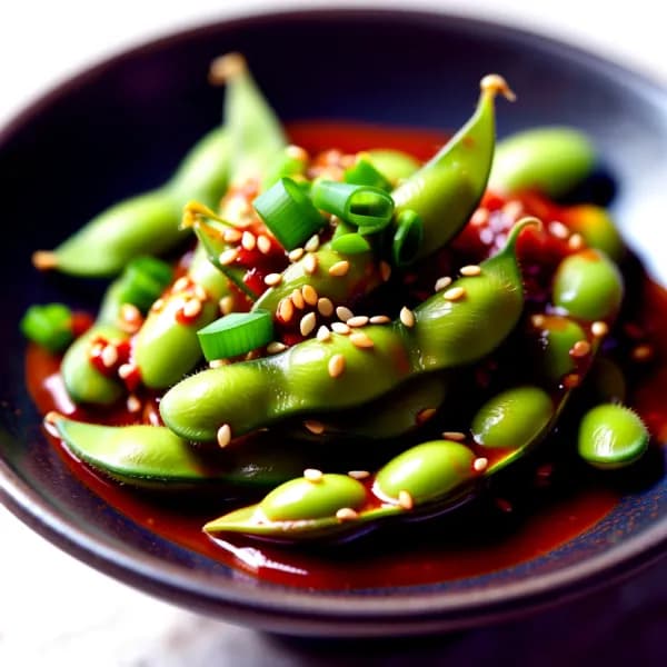 Kryddiga edamamebönor: Koreansk förrätt - enkelt recept från MatVeckan