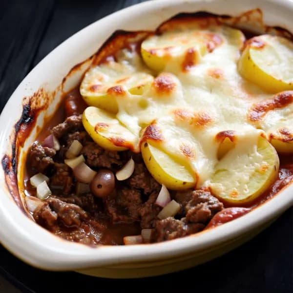 Kryddig köttfärsgratäng med tomat och ägg - enkelt recept från MatVeckan