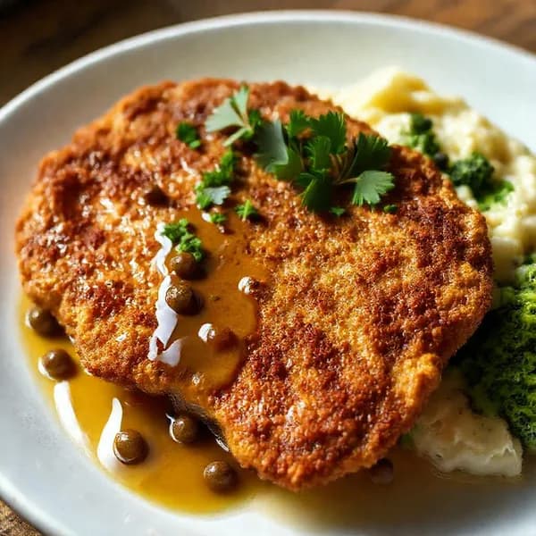 Schnitzel med brynt smör och kapris - enkelt recept från MatVeckan