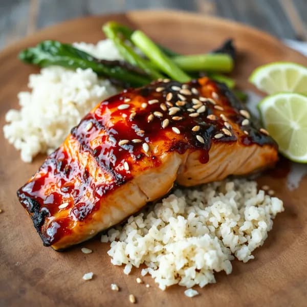 Asiatisk lax med sesamglaze på grillen - enkelt recept från MatVeckan