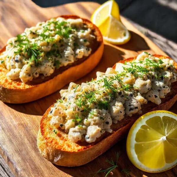 Snabba silltoast med dill - enkelt recept från MatVeckan