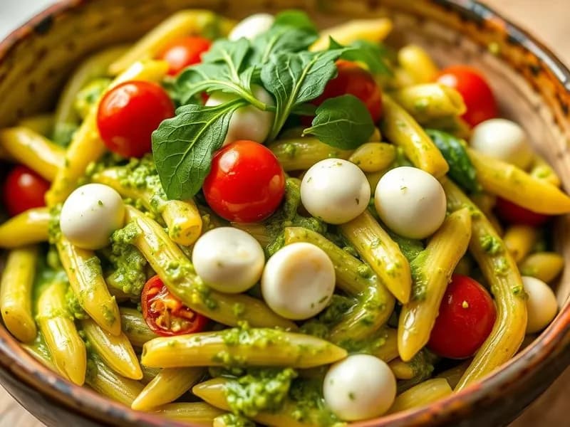 Snabb krämig pestopasta - enkelt recept från MatVeckan