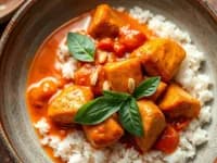 Aromatisk kyckling Panang med kokosris - veckans recept från MatVeckan