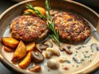 Husets Biffar med Krämig Svampsås och Rosmarinspotatis - veckans recept från MatVeckan