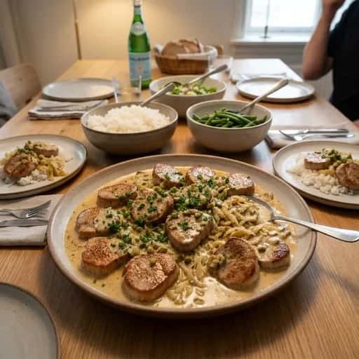 Fläskfilépanna med vitkål – glutenfri - enkelt recept från MatVeckan