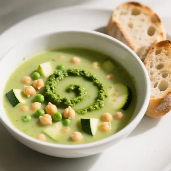Snabb vardagssoppa med zucchini och pesto - enkelt recept från MatVeckan