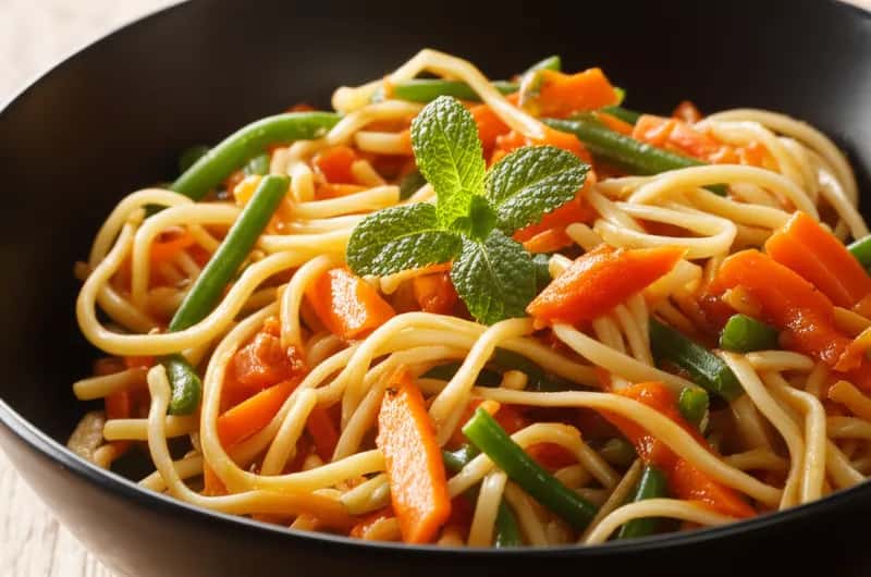 Chilistark blandfärs wok - enkelt recept från MatVeckan